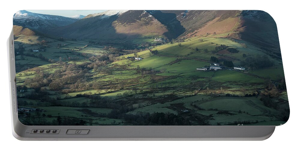 Cumbria Portable Battery Charger featuring the photograph Winter Mountains, Cumbria by Perry Rodriguez