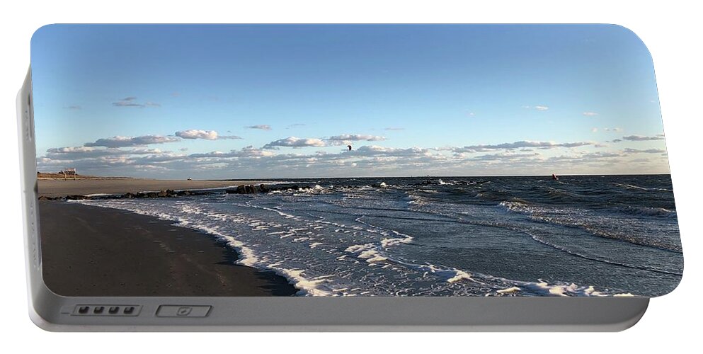 Winter Portable Battery Charger featuring the photograph Winter Sea by Flavia Westerwelle