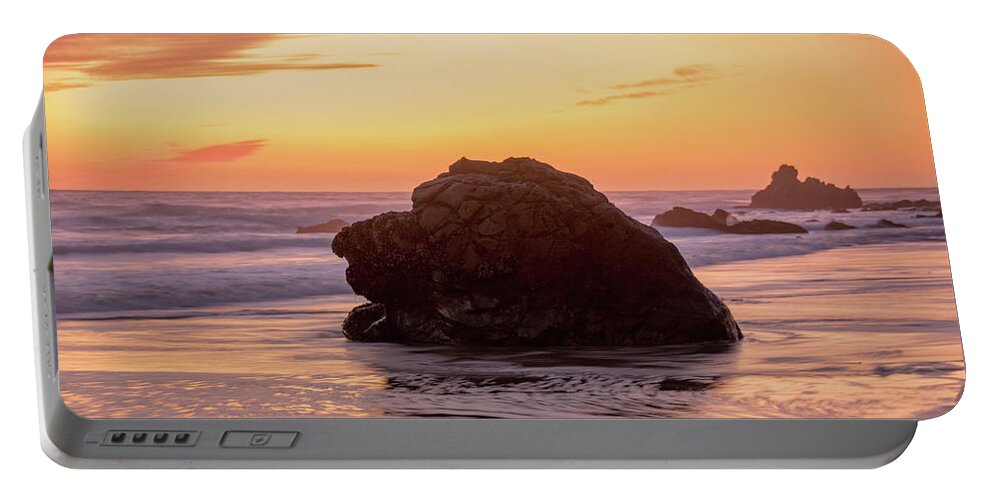 Malibu Sunset Portable Battery Charger featuring the photograph Winter Sunset by Matthew DeGrushe