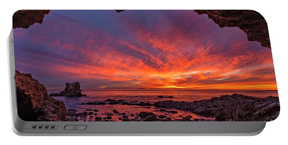 Winter Portable Battery Charger featuring the photograph Winter Sunsets in So Cal by Eddie Yerkish