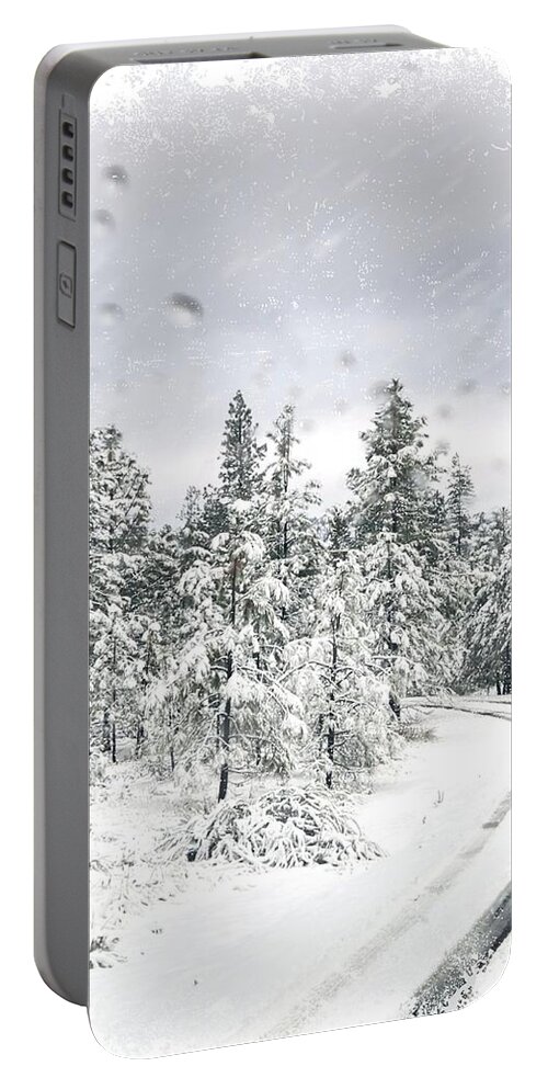 Winter Portable Battery Charger featuring the photograph Winter Travels by Cherie Duran