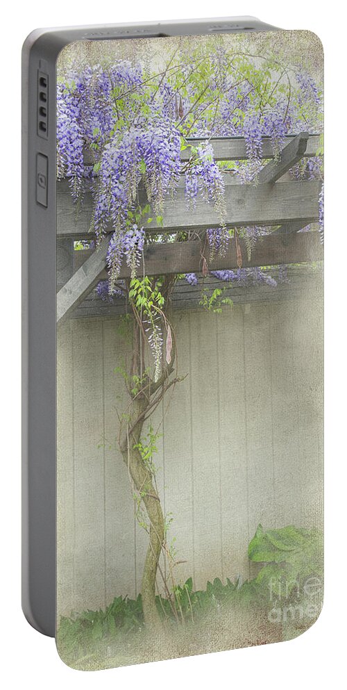 Flowers Portable Battery Charger featuring the photograph Wisteria Tree by Marilyn Cornwell