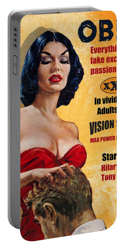 Woman Portable Battery Charger featuring the digital art Woman Above the Man by Long Shot