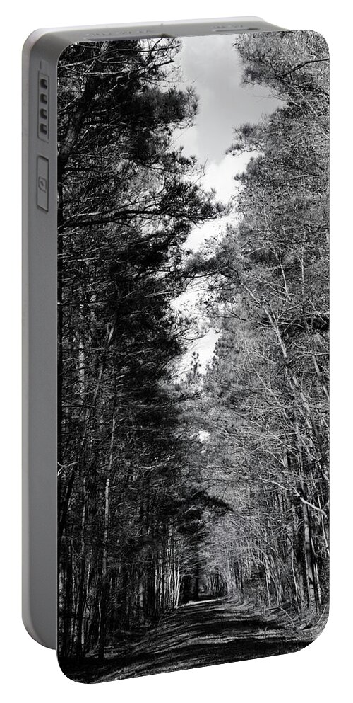 Blackwater Nwr Portable Battery Charger featuring the photograph Woodland lane in Maryland by Charles Floyd