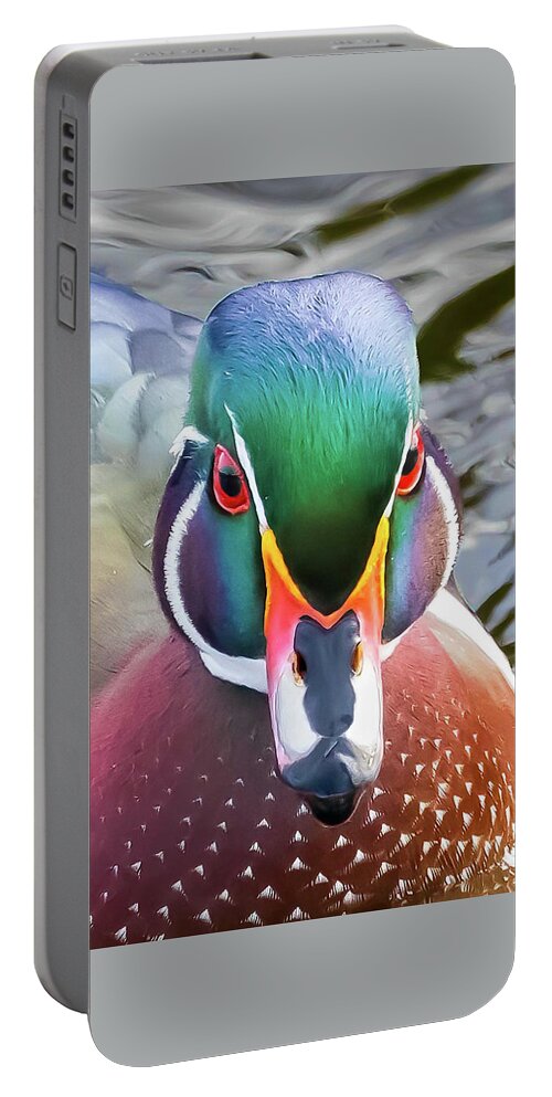 Closeup Portable Battery Charger featuring the photograph Woody's close up by Brian Shoemaker