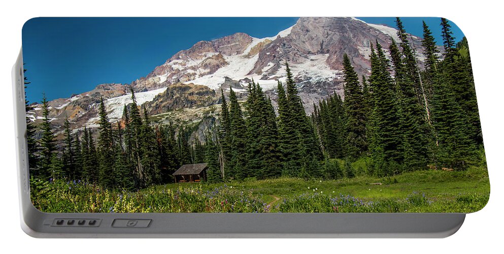 Mount Rainier National Park Portable Battery Charger featuring the photograph Worth the Effort-2 by Doug Scrima