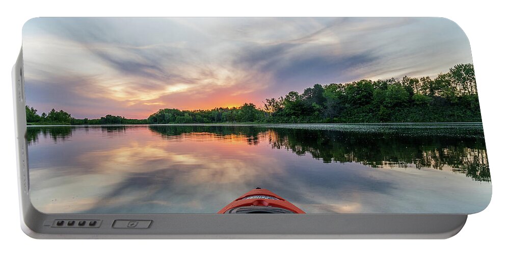 Kayak Portable Battery Charger featuring the photograph X marks the spot by Flowstate Photography