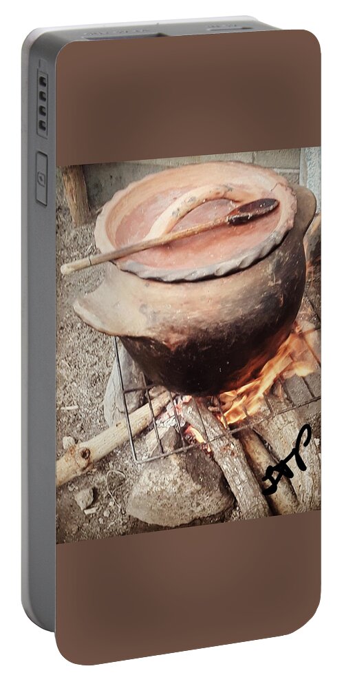 Food Portable Battery Charger featuring the photograph Yabba Pot Forever by Esoteric Gardens KN