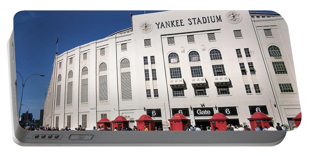 Yankee Stadium Portable Battery Charger featuring the photograph Yankee Stadium Last Game September 30, 1973 by Paul Plaine