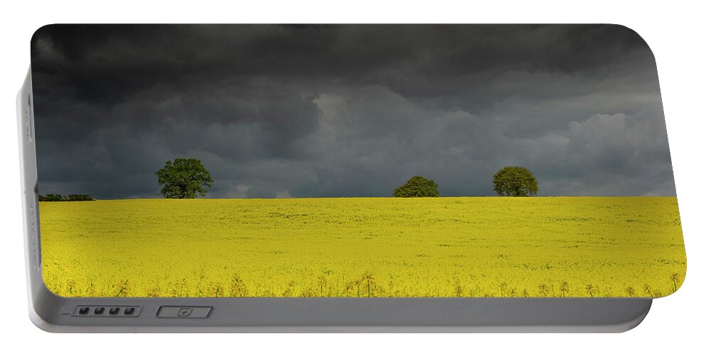Landscape Portable Battery Charger featuring the photograph Yellow ocean 2 by Remigiusz MARCZAK