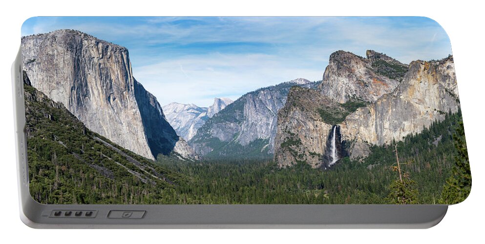 Bridalveil Falls Portable Battery Charger featuring the photograph Yosemite Panorama by Kevin Suttlehan