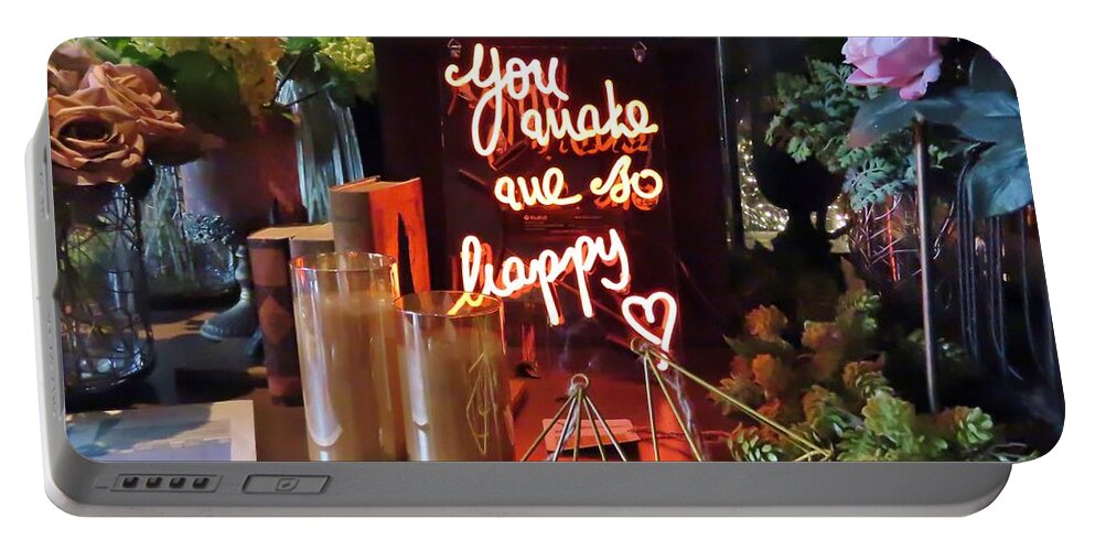 You Portable Battery Charger featuring the photograph You Make Me So Happy by World Reflections By Sharon
