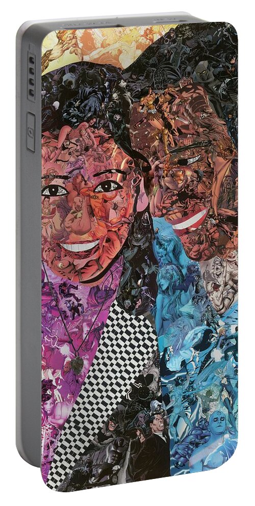 Love Portable Battery Charger featuring the mixed media Young Love by Joshua Redman