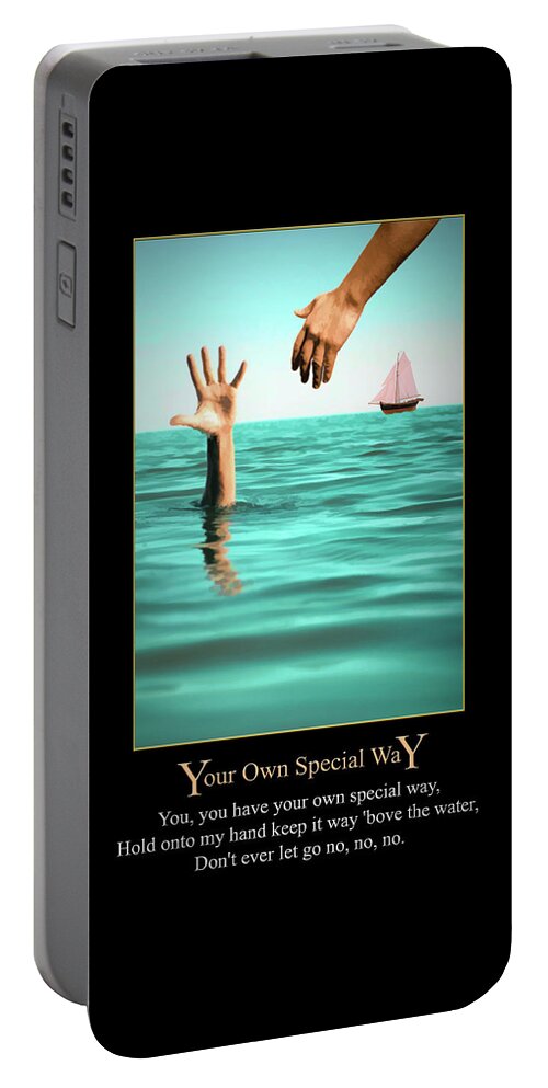 Your Own Special Way Portable Battery Charger featuring the photograph Your Own Special Way by John Haldane
