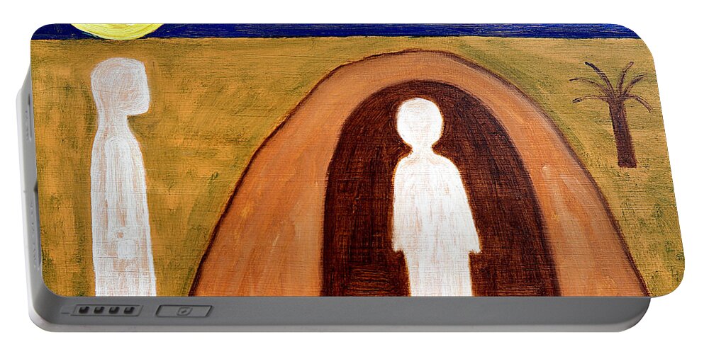 Easter Portable Battery Charger featuring the painting The Raising Of Lazarus by Patrick J Murphy