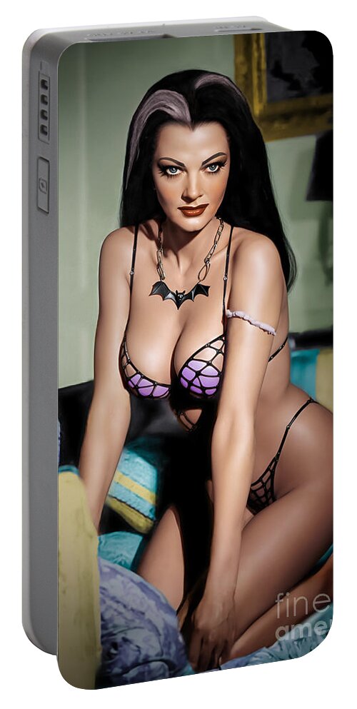 Yvonne De Carlo Portable Battery Charger featuring the photograph Yvonne De Carlo by Franchi Torres