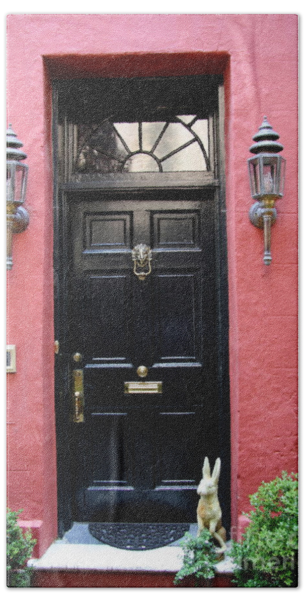 Door Beach Sheet featuring the photograph Door Oldtown Charleston by Christiane Schulze Art And Photography