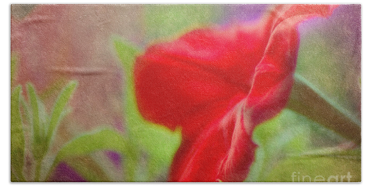 Macro Beach Towel featuring the photograph My Pretty Petunia by Peggy Franz