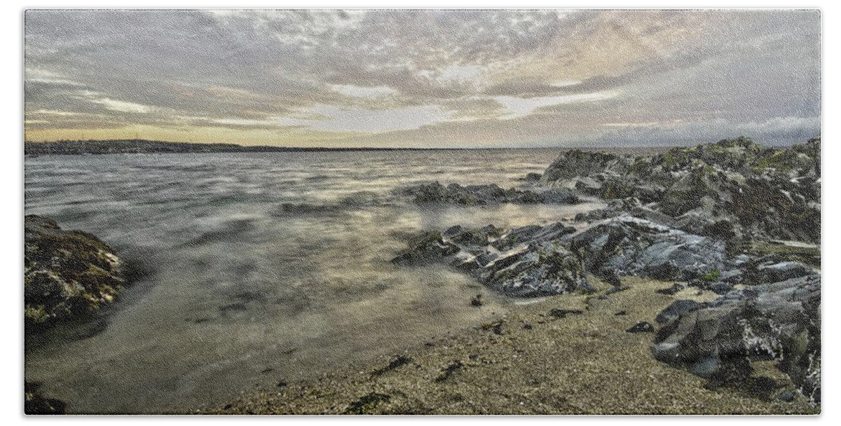 Sky Beach Sheet featuring the photograph Skerries Ocean View by Martina Fagan