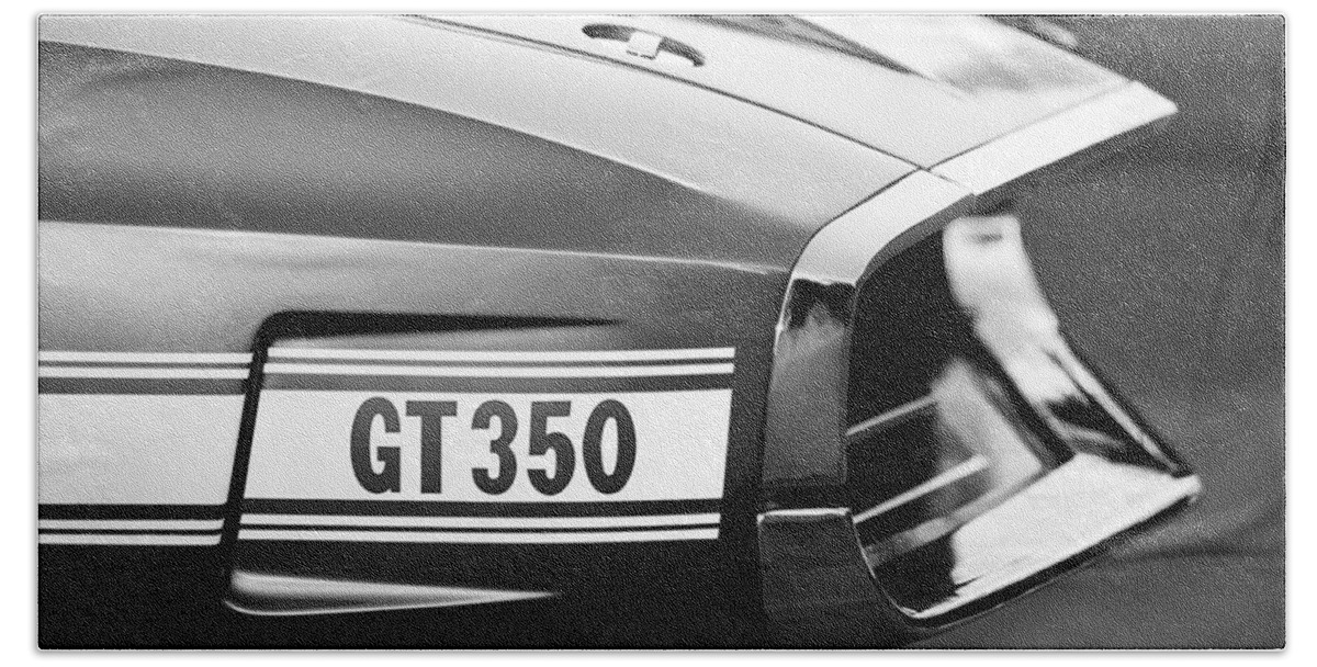 1969 Ford Shelby Gt 350 Convertible Emblem Beach Towel featuring the photograph 1969 Ford Shelby GT 350 Convertible Emblem by Jill Reger