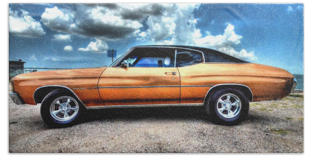 1972 Chevrolet Chevelle Beach Towel featuring the photograph 1972 Chevelle by David Morefield