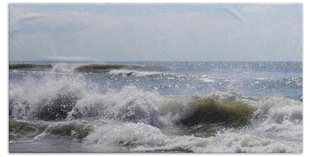 Beach Beach Towel featuring the photograph Break #1 by Mim White