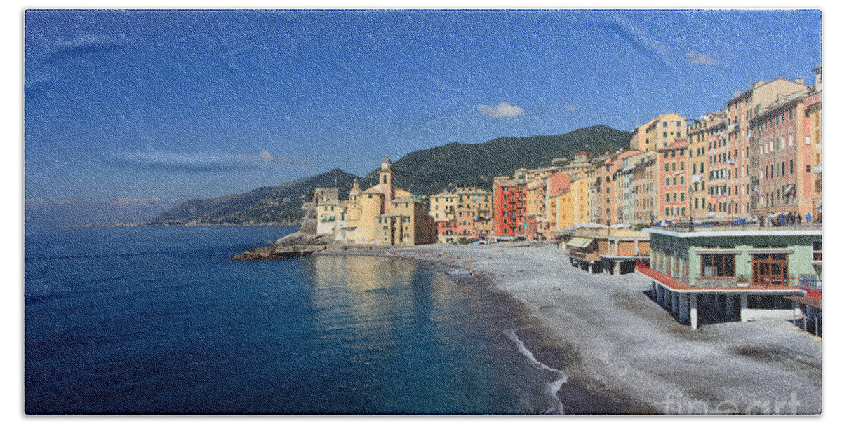 Ancient Beach Sheet featuring the photograph Camogli - Italy #1 by Antonio Scarpi