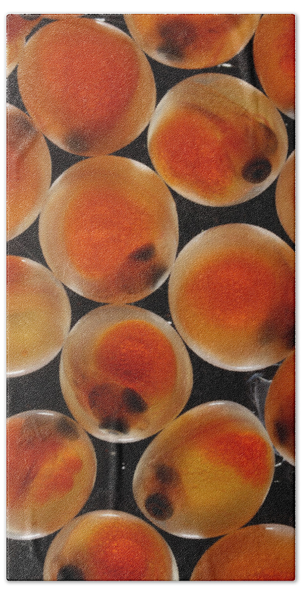 Feb0514 Beach Towel featuring the photograph Chum Salmon Eggs #1 by Hiroya Minakuchi