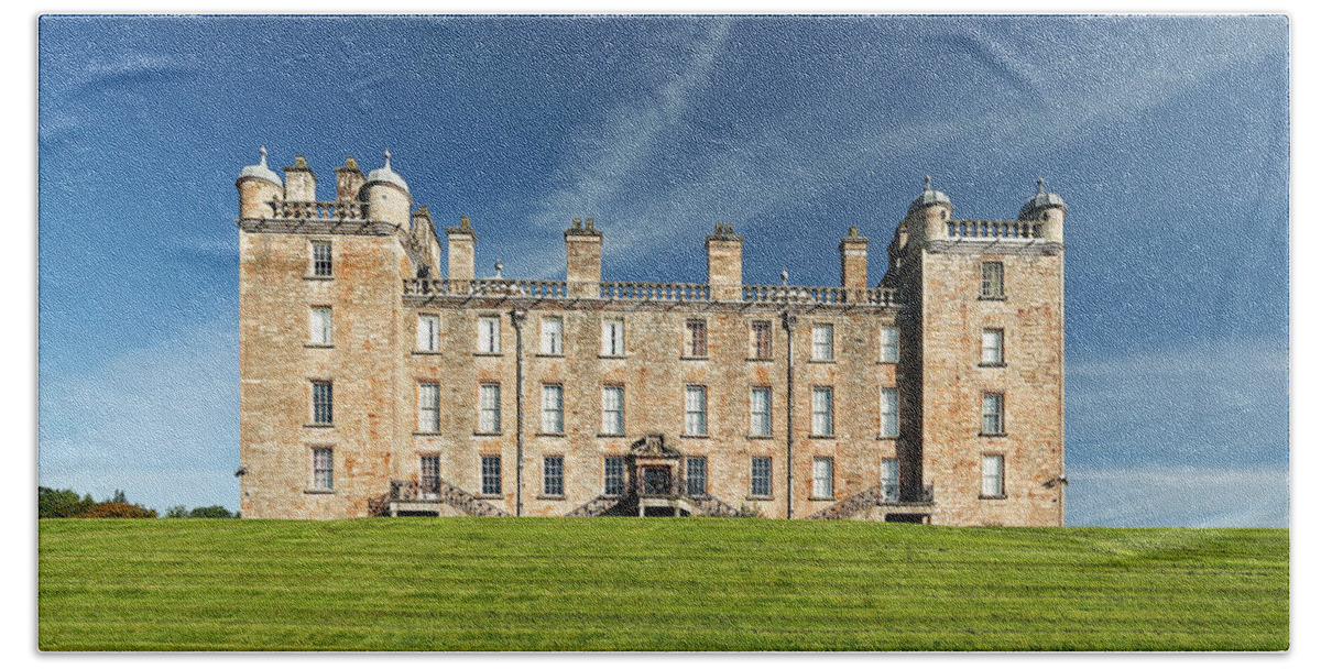Old Beach Towel featuring the photograph Drumlanrig Castle #1 by Grant Glendinning