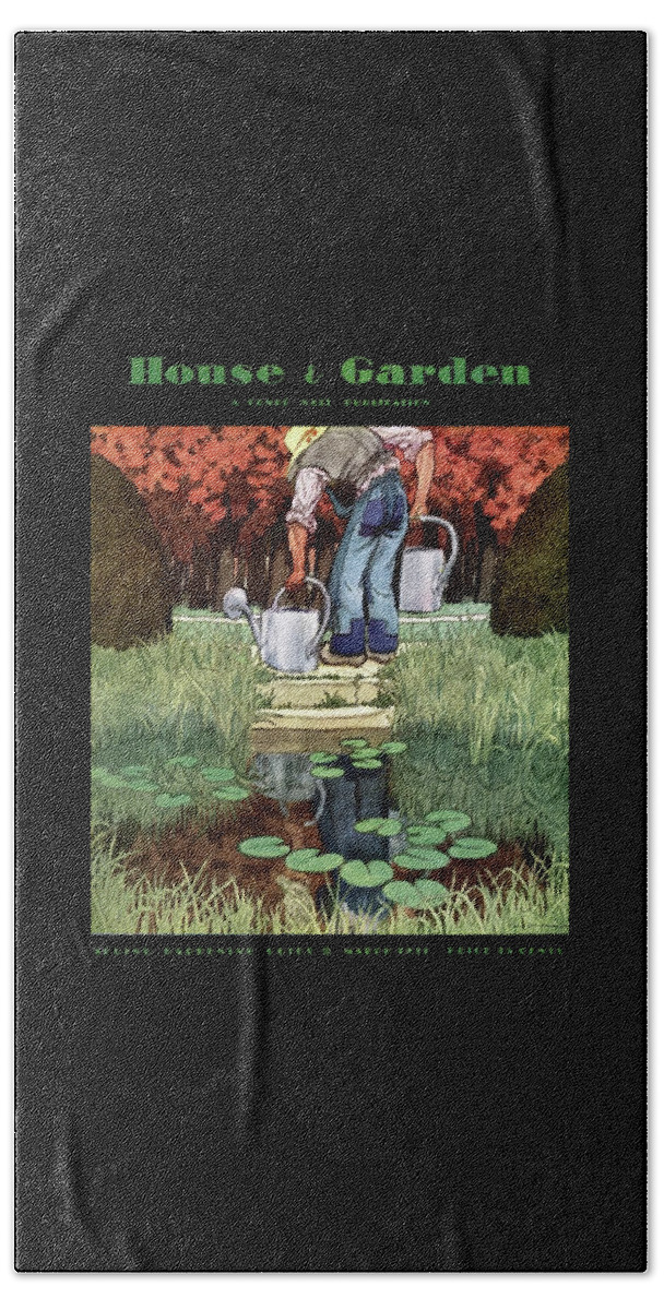 House And Garden Spring Gardening Guide Cover #1 Beach Towel