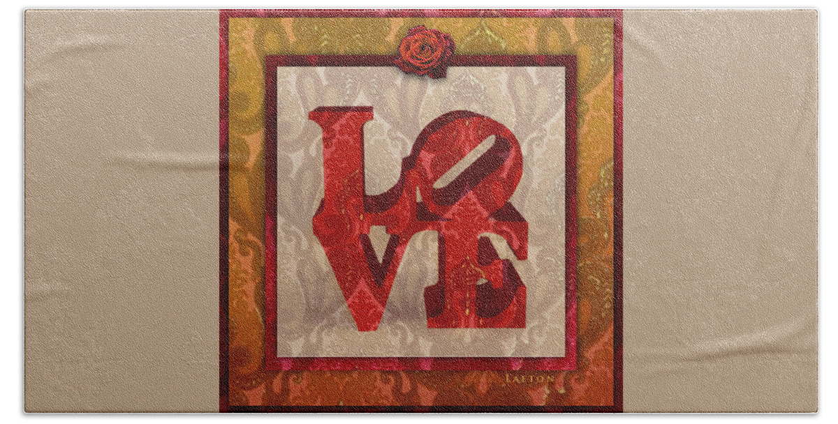 Love Beach Towel featuring the photograph Love #1 by Richard Laeton