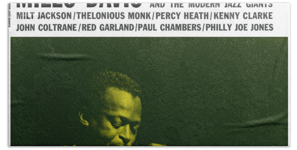 Jazz Beach Towel featuring the digital art Miles Davis - Miles Davis And The Modern Jazz Giants (prestige 7150) by Concord Music Group