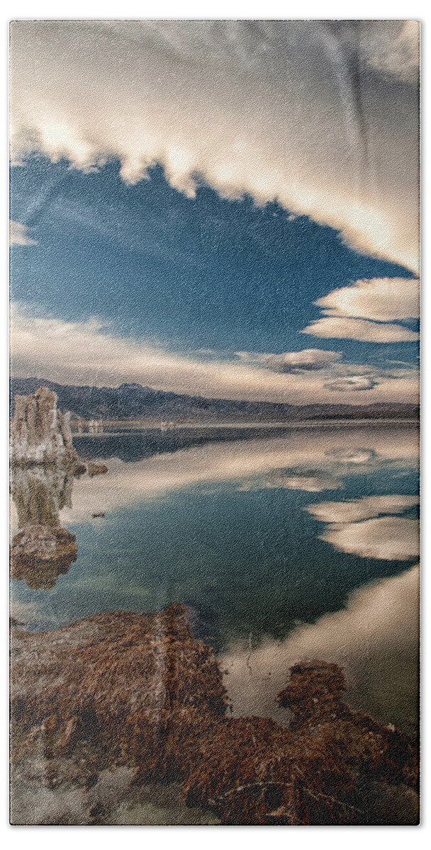 Lake Beach Sheet featuring the photograph Mono Lake #1 by Cat Connor