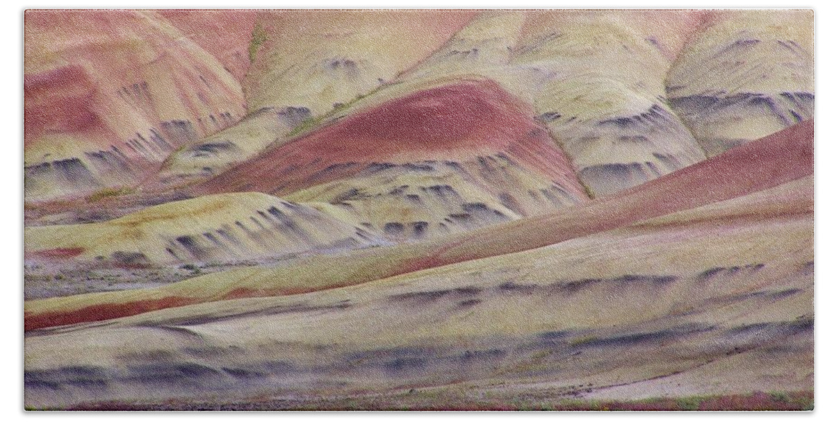 Painted Hills Beach Towel featuring the photograph John Day Fossil Beds Painted Hills by Michele Penner