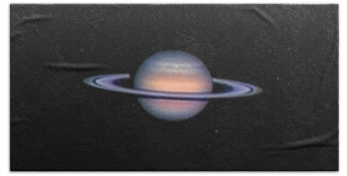 Saturn Beach Towel featuring the photograph Saturn On 05-31-11 #1 by John Chumack