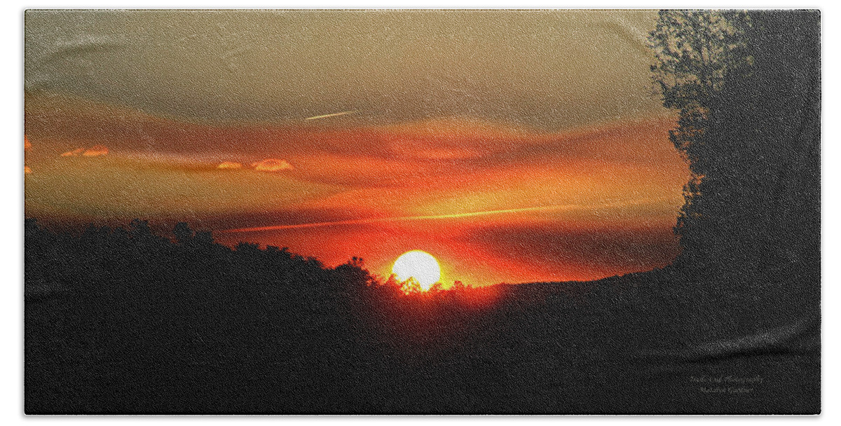 Sunset Beach Sheet featuring the photograph Smokin' Payson Sunset #1 by Matalyn Gardner