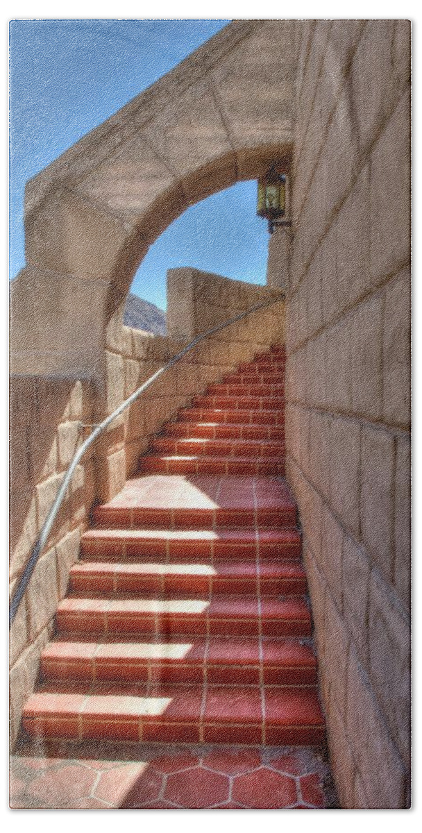 Architecture Beach Sheet featuring the photograph Spanish Steps #1 by David Andersen
