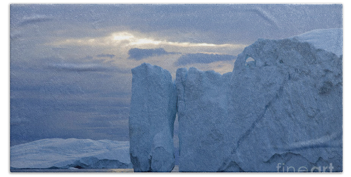 Iceberg Beach Sheet featuring the photograph 110613p180 by Arterra Picture Library
