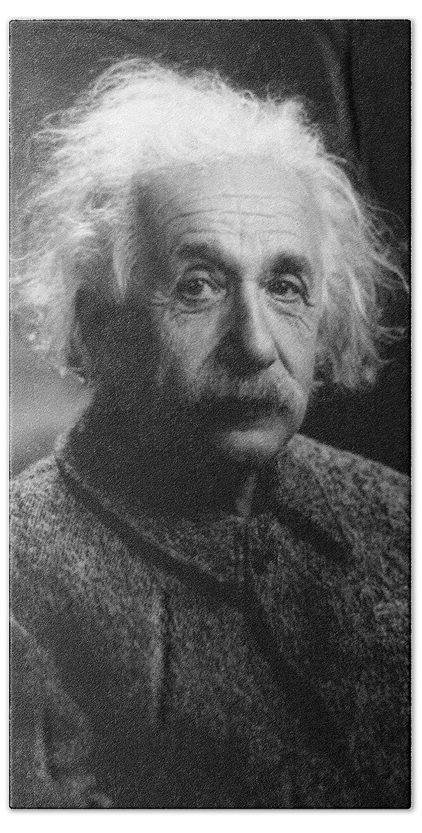 1947 Beach Towel featuring the photograph Albert Einstein (1879-1955) #18 by Granger