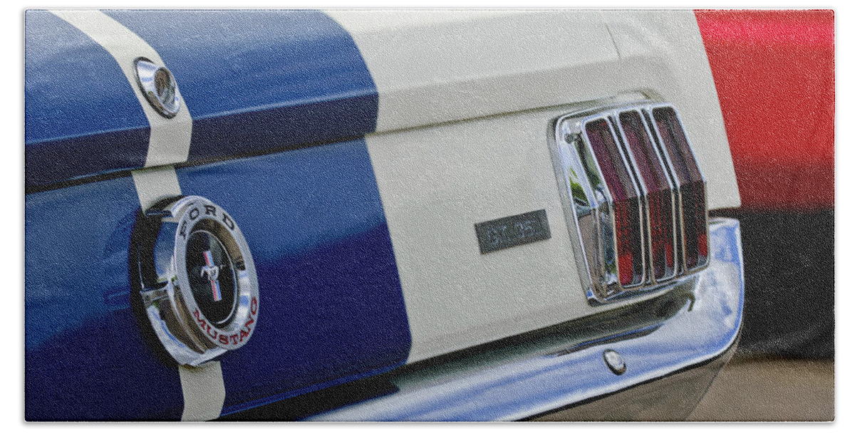 1966 Shelby Gt 350 Taillight Beach Sheet featuring the photograph 1966 Shelby GT 350 Taillight by Jill Reger