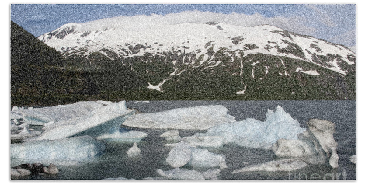 Alaska Beach Towel featuring the photograph Alaskan Iceberg #2 by Mark Newman