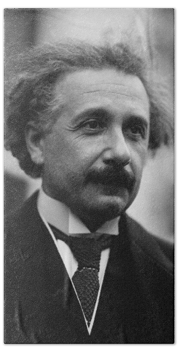 Science Beach Towel featuring the photograph Albert Einstein, German-american #2 by Science Source