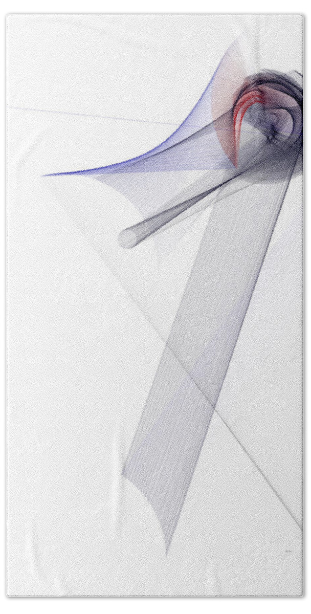 Abstract Art Beach Towel featuring the digital art Color Symphony by Rafael Salazar
