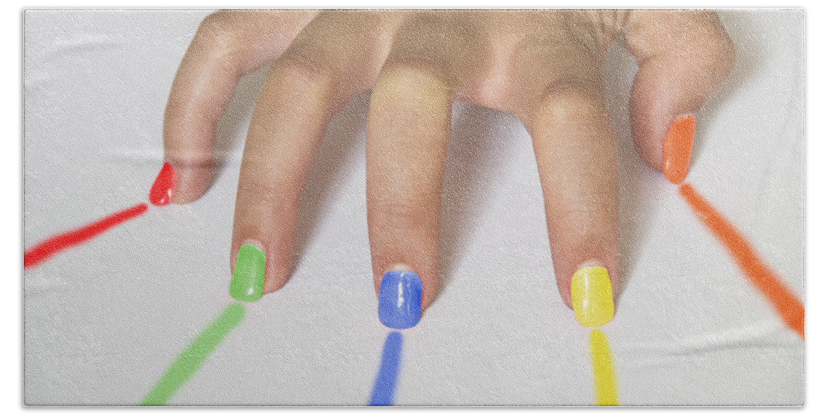 Beautiful Beach Towel featuring the photograph Colorful Nails #2 by Paulo Goncalves