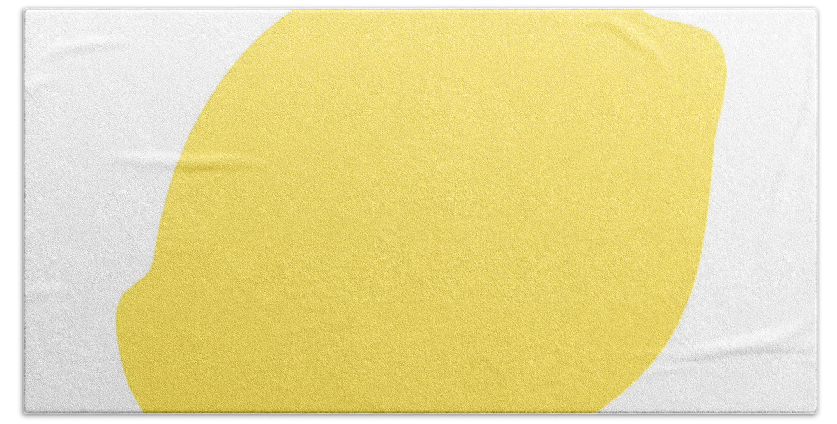 Lemon Beach Towel featuring the digital art Lemon #2 by Jackie Farnsworth
