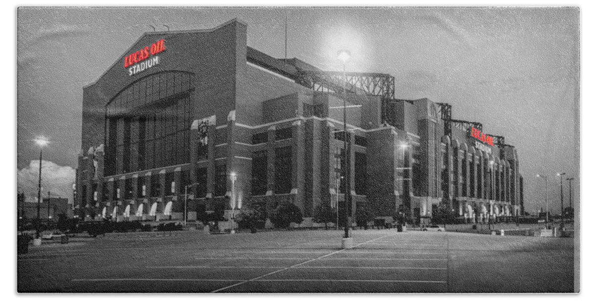 America Beach Towel featuring the photograph Lucas Oil Stadium #2 by Alexey Stiop
