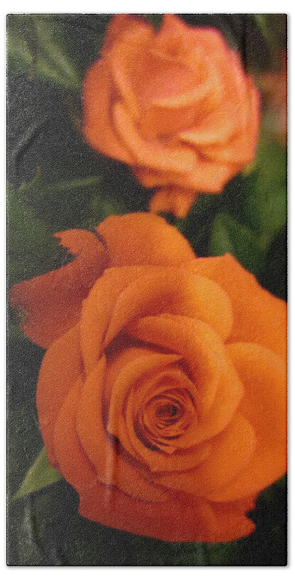 Flowerromance Beach Sheet featuring the photograph Orange delight #2 by Rosita Larsson
