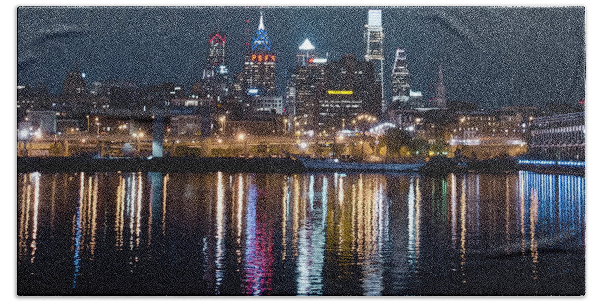 Philadelphia Beach Towel featuring the photograph Philadelphia Reflections #2 by Bill Cannon