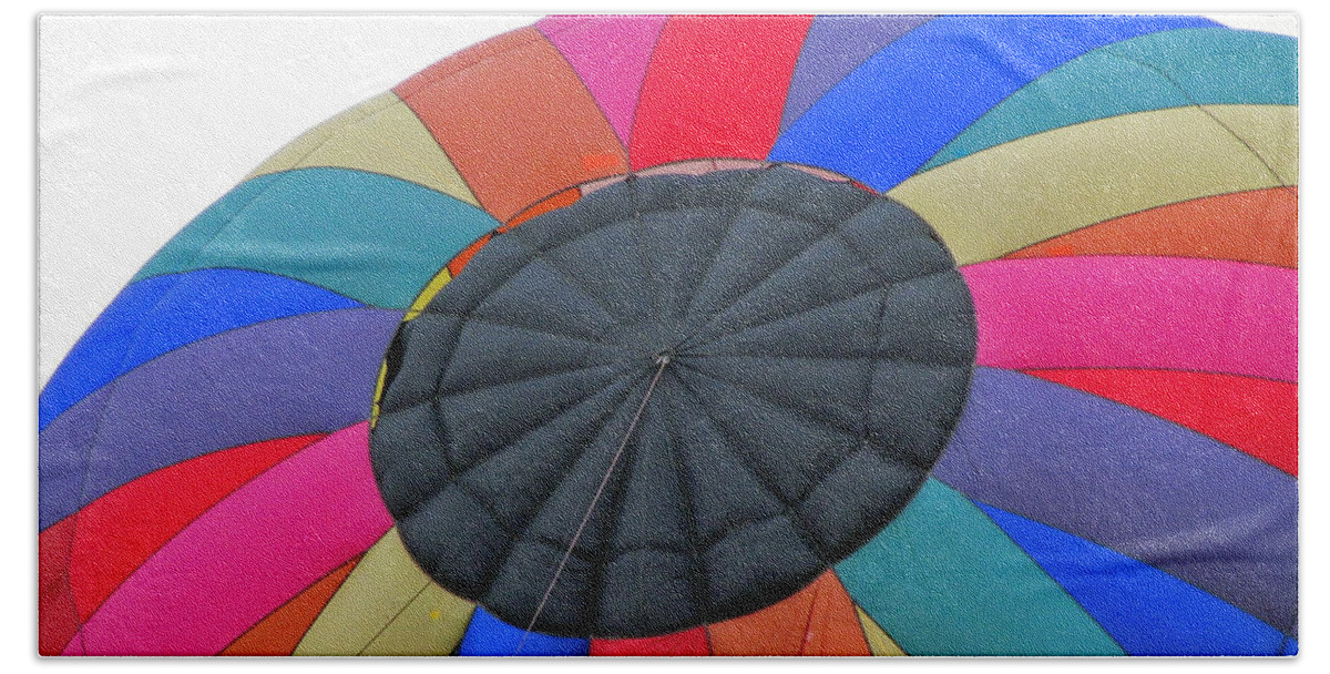 Hot Air Balloons Beach Sheet featuring the photograph Rainbow by Jamie Smith