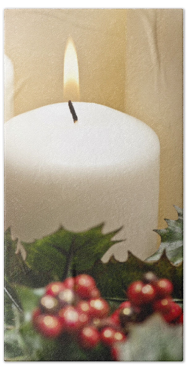 Cone Beach Towel featuring the photograph Advent wreath #28 by U Schade